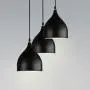 LITFAD Black Teardrop Suspended Light Designers Style Pendant Light Aluminum 1 Light Drop Light Modern Ceiling Hanging Light for Dining Room Restaurant Cafe Bar