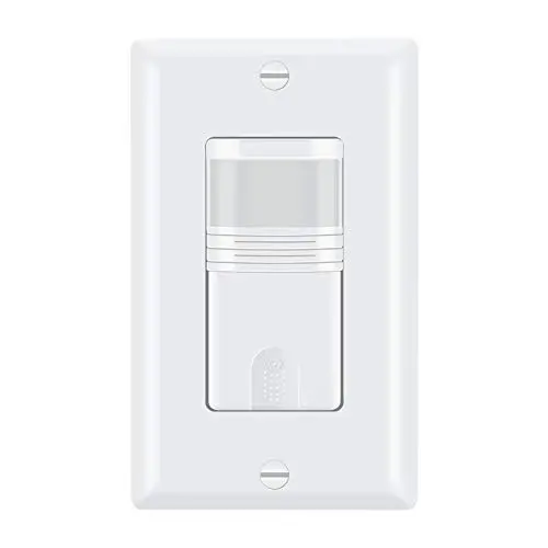 ECOELER 3 Way Motion Sensor Light Switch, Neutral Wire Required, Sensing Switch for Indoor Use, UL Approved