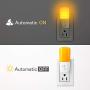 LOHAS Amber Night Light, Dimmable Plug in LED, Yellow Night Light with Dusk to Dawn Sensor, Kids Night Lights for Bedroom, 5-80LM Sleep Aid No Blue Light for Nursery, Hallway, Kitchen, Stairway, 2Pack