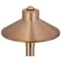 VOLT China Hat 12V Copper Path Light (7'' Shade, 25'' Tall)