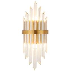 CraftThink Lighting Wall Sconces, Modern LED Clear Crystal Diamond Design Light LED Include LuxuriousWall Lamp Wall Mount Lighting in White for Dining Living Room Restaurant Foyer Bedside lamp