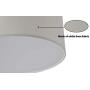 Modern 2-Light Semi Flush Mount Ceiling Light Fixture Drum Light with Linen Fabric Shade for Bar, Dining Room, Corridor,Kitchen,Living Room Hallway Bathroom. LED Bulb(not Include)