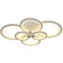 Ceiling Light Fixture, Flush Mount Lights Chandelier LED 6 Lights Contemporary Dimmable Lights Ceiling Lighting for Living Room Dining Bedroom Office Lights Fixtures Ceiling (6 Lights)