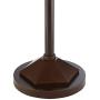 Volero Torchiere Floor Lamp LED Light Blaster Oil Rubbed Bronze Caged Frosted Glass Shade for Living Room Bedroom Office Uplight - Franklin Iron Works