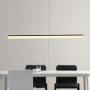 FangYanMei Modern Chandelier Atmosphere Creative Personality Pendant Light Living Room Dining Room Nordic line Dining Room Hanging Lamp Fixture (Black) dimmable with Remote Control