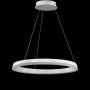 JONATHAN Y JYL7200A Baxter 23.5'' Integrated LED Metal Hoop Pendant Modern,Contemporay,Transitional Dimmable, Adjustable, for Dining, Living Room, Kitchen, Commercial Office, Matte White