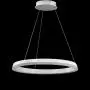 JONATHAN Y JYL7200A Baxter 23.5'' Integrated LED Metal Hoop Pendant Modern,Contemporay,Transitional Dimmable, Adjustable, for Dining, Living Room, Kitchen, Commercial Office, Matte White
