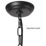 Dining Room Chandelier, Black Chandelier Lighting Fixtures Hanging with 6 Light, Black Finished, 26 inches