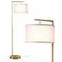 Brightech Montage Modern - Floor Lamp for Living Room Lighting - Bedroom & Nursery Standing Accent Lamp - Mid Century, 5 Tall Pole Light Overhangs Reading - with LED Bulb - Gold, Antique Brass Brightech Montage Modern - Floor Lamp for Living Room Lighting - Bedroom & Nursery Standing Accent Lamp - Mid Century, 5 Tall Pole Light Overhangs Reading - with LED Bulb - Gold, Antique Brass