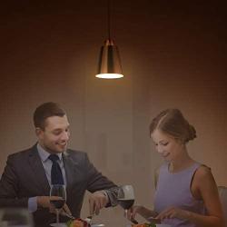 Modern Mini Hanging Pendant Light Brushed Nickel Kitchen Island Light Adjustable 1-Light Lighting Fixture Slope Ceiling Available 5.9 Metal Shade for Dining Room,Hallway,Bar,Christmas Gift,1 Pack
