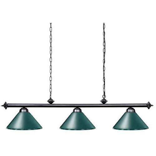 Wellmet Pool Table Light, 59” Hanging Billiard Lights, Adjustable Kitchen Island Lighting Fixture for Billiard Bar Table, Green