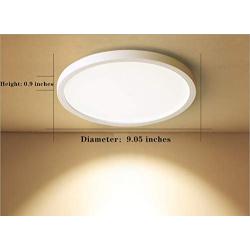 LED Ceiling Light TanKing Flush Mount 9.05 Inches 3000K 24W Disc Light, 2160LM Round Panel Light for Living Room, Kitchen, Bedroom, Hallway, Hotels and Offices (Soft White)