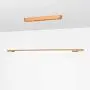 LED Chandelier Hanging Lighting Fixture, Simple Modern Linear Pendant Light for Dining Room, Living Room, Study Bedroom (Golden)