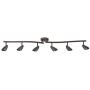 Globe Electric 59376 Grayson 6-Light Adjustable S-Shape Track Lighting, Bronze Color, Oil Rubbed Finish, Bulbs Included Globe Electric 59376 Grayson 6-Light Adjustable S-Shape Track Lighting, Bronze Color, Oil Rubbed Finish, Bulbs Included