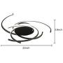 TFCFL Modern LED Ceiling Light, Dimmable Acrylic Chandeliers Flush Mount Pendant Lamp with Remote Control for Living Room Bedroom Dining Room Kitchen Island Office Hanging 56cm (White/Black) (Black)