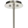 Concentric Shades Brushed Nickel Drum Pendant Chandelier 25'' Wide Modern White Hardback Shade 4-Light Fixture for Dining Room House Island Entryway Bedroom Living Room - Possini Euro Design