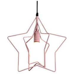 FL-63584 Nordic Pink Pendant Lamps, Creative Adjustable Chandeliers, 1-Light Pendant Lights for Girls Room, Princess Room, Kids Room (Pink)