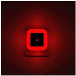 [ Pack of 4 ] Red Night Light, Plug in LED Wall Lamp with Dusk to Dawn Sensor, Auto ON/Off - Perfect for Bedroom, Baby and Kids Room