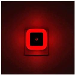 [ Pack of 4 ] Red Night Light, Plug in LED Wall Lamp with Dusk to Dawn Sensor, Auto ON/Off - Perfect for Bedroom, Baby and Kids Room