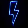 Orgrimmar Neon Light Lightning Bolt Blue LED Neon Signs Decorative Wall Light Battery and USB Powered Night Light for Bedroom, Bar, Wedding, Christmas Decoration (Blue)