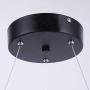 Maxax Crystal Chandelier 1 Ring Flower LED Pendant Ceiling Light for Dining Room, Living Room(White)