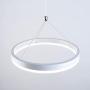 Homelava Modern Pendant Light, Mini LED Chandeliers Ceiling Light, 1-Ring, 18W, Cool White, 6500K, Contemporary Kitchen Island Light Adjustable Height Hanging Light Fixture for Dining Room, Restaurant