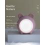 Cute Pet Night Light Touch Sensor Lamp Bedside Table Lamp for Kids Bedroom Rechargeable Dimmable Warm White Light ，Suitable for Christmas and New Year Gifts (Blue, Bear)