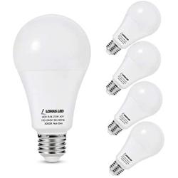 LOHAS A21 LED Light Bulb, 23W Light Bulbs(150W-200W Equivalent), 2500 Lumen Super Bright LED, Soft/Warm White 3000K, E26 Medium Base Light, Not-Dimmable, LED Bulb High Lumen for Home Lights, 4 Pack