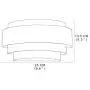 LightInTheBox Modern Contemporary Wall Sconces Wall Light Flush Mount Wall Lighting Fixture Lamp for Living Room Bedroom 60W White 2PCS