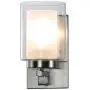 Wall Light 1 Light Bathroom Vanity Lighting with Dual Glass Shade in Brushed Nickel Indoor Modern Wall Mount Light Suitable for Bathroom & Living Room XiNBEi-Lighting XB-W1195-1-BN