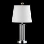 JONATHAN Y JYL2025A Lillian 18'' Metal Mini LED Lamp Transitional,Glam,Traditional,Contemporary for Bedroom, Living Room, Office, College Dorm, Coffee Table, Bookcase, Chrome with White Shade