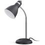 LEPOWER Metal Desk Lamp, Eye-Caring Table Lamp, Study Lamps with Flexible Goose Neck for Bedroom and Office ( Sandy Black)