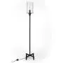 Henn&Hart FL0011 Modern Industrial Farmhouse Blackened Bronze Metal Finish with Seeded Glass Shade for Living, Bedroom, Office, Or Dining Room Floor Lamp, One Size, Black Henn&Hart FL0011 Modern Industrial Farmhouse Blackened Bronze Metal Finish with Seeded Glass Shade for Living, Bedroom, Office, Or Dining Room Floor Lamp, One Size, Black