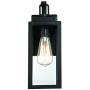 WISBEAM Outdoor Wall Lantern, Wall Sconce as Porch Lighting Fixture, E26 Base 100W Max, Aluminum Housing Plus Glass, Wet Location Rated, ETL Qualified, Bulbs not Included