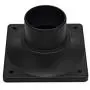 LIT-PaTH Outdoor Post Light Mounting Base, Pier Mount Base, 2-Pack (Black)