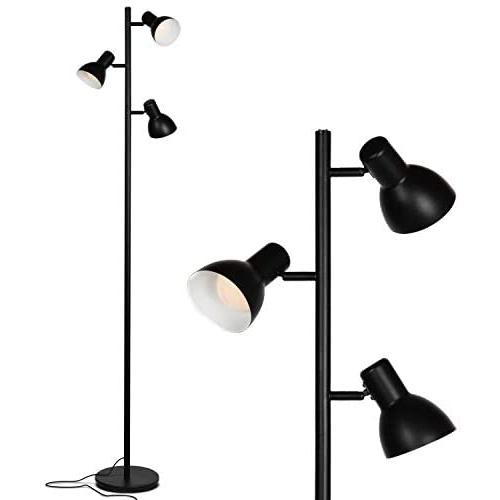 Brightech Ethan - LED Tree Floor Lamp for Mid Century, Modern, Contemporary and Industrial Decor - 3 Light Standing Pole Lamp- Tall Light for Living Room, Bedroom, and Office - Black Brightech Ethan - LED Tree Floor Lamp for Mid Century, Modern, Contemporary and Industrial Decor - 3 Light Standing Pole Lamp- Tall Light for Living Room, Bedroom, and Office - Black