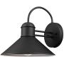 Globe Electric 44165 Sebastien 1-Light Outdoor Wall Sconce, 2-Pack, Black Finish