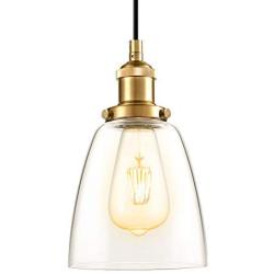 Furgle Mini Pendant Lighting, Swag Lights Fixtures Indoor Kitchen Island Living Room Bedroom, Antique Brass