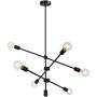 Sivilynus Modern Sputnik Chandelier Light Fixture 6 Lights Black Farmhouse Ceiling Hanging Mid Century Pendant Light for Dining Room Foyer Kitchen Island Sivilynus Modern Sputnik Chandelier Light Fixture 6 Lights Black Farmhouse Ceiling Hanging Mid Century Pendant Light for Dining Room Foyer Kitchen Island