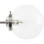 Ink+Ivy Paige Twelve Modern Chandeliers-Height Adjustable, Plated Finish, Glass Sphere Shades Pendant Sputnik Ligthing Lamp Ceiling Dining Room Lighting Fixtures Hanging, LED Compatible, Silver