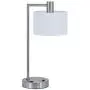 XiNBEi Lighting Table Lamp USB Desk Lamp with Fabric Shade, Modern Bedside Iron Lamp Brushed Nickel Finish for Bedroom Living Room & Office XB-TL1230-BN XiNBEi Lighting Table Lamp USB Desk Lamp with Fabric Shade, Modern Bedside Iron Lamp Brushed Nickel Finish for Bedroom Living Room & Office XB-TL1230-BN