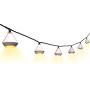 String Lights for Bedroom, 11 Ft Diamond Shape Decorative String Lights Warm White 10 LED Bulbs Waterproof Connectable Plug in for Indoor Wedding Party Bedroom Christmas Outdoor Garden Patio