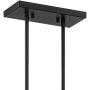 Corvallis Black Large Linear Island Pendant Chandelier 46'' Wide Modern Tiffany Style Art Glass 2-Light Fixture for Kitchen Island Dining Room - Robert Louis Tiffany