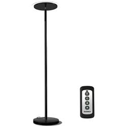 Tenergy Torchiere Remote Control Floor Lamp, LED Floor lamp 30W (150W Equivalent) Standing Lamp with Stepless Touch Dimmer, Two-Part Trip-Proof Cable, 90° Adjustable Top, Warm White Light