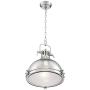 Arlo Chrome Pendant Light 15 3/4'' Wide Modern Farmhouse Industrial Metal Fixture for Kitchen Island Dining Room - Possini Euro Design