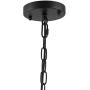 APBEAMLighting Candle Ceiling Hanging Light Black Industrial Metal Chandelier for Dining Room Farmhouse 6 Lights