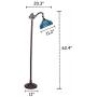 Cotoss Tiffany Floor Lights, Tiffany Floor Lamps for Reading, Stained Glass Arc Floor Lamp, Tiffany Pole Lamp, Standing Lamp, 1 Light Tiffany Style Floor Reading Lamp