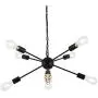 YIINO 8 Lights Chandeliers Sputnik Chandelier Modern Ceiling Lighting Semi Flush Mount Pendant Lighting Vintage Ceiling Chandelier Black Light Fixture for Dining Living Room