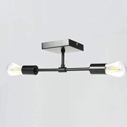 LGN Bathroom Vanity Light Fixtures, 2 Light Wall Sconce Fixture, Black Vanity Light for Hallway Bathroom Kitchen Bedroom（Bulbs are NOT Included）