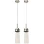 Mini Pendant Lighting, 10W Dimmable Integrated LED Light, Adjustable Length, Modern Glass Ceiling Light Fixture Chandelier for Kitchen Island Dining Room, Hallway, Bed Room and Garage- 2 Pack